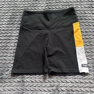 PINK Victoria's Secret Black and Yellow Women's Shorts
